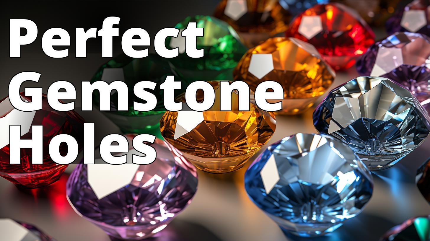 Guide to Precise and Flawless Drilling Holes in Gemstones