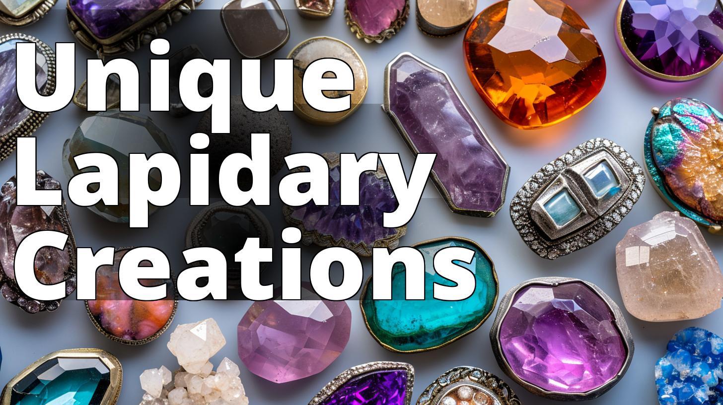 Unleash Your Creativity with Lapidary Jewelry Projects: Pro Tips